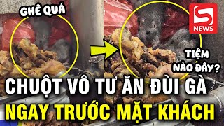 quotĐầu bếpquot Gia Huy vô tư mò vào khay đùi gà trong quán ăn khiến thực khách kinh hãi [upl. by Virnelli]