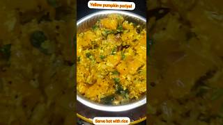 Quick Arasanikai Poriyal  Yellow Pumpkin Poriyal shorts poriyalrecipe [upl. by Aromas]