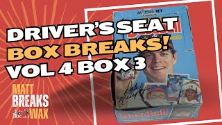 Drivers Seat Box Breaks Vol 4 Box 3  1988 Donruss [upl. by Botti]