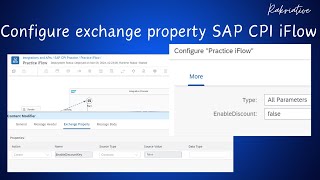 Configure exchange property in SAP CPI iFlow sap cpi [upl. by Aihsekyw]