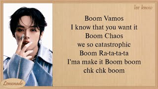 Stray Kids Chk Chk Boom Easy Lyrics [upl. by Berkley144]