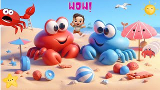 The Crabs Go Crawling 🦀  ‪ Counting Song  kids Songs [upl. by Leugim954]