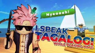 MM2 PLAYING MM2 BUT I SPEAK TAGALOG FUNNY roblox mm2 mm2roblox [upl. by Ciardap]