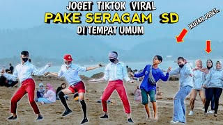 JOGET TIKTOK PAKE BAJU SD DI TEMPAT UMUM NGAKAK PARAH [upl. by Lenhart]