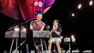 Chris Martin called fans onstagequotEverglowquot Coldplay Live in Manila 2024 4K MOTSWT ColdplayInPH [upl. by Keefe]