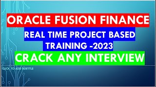 Oracle Fusion Finance realtime Training Only to crack interviewPart2 [upl. by Hephzibah]