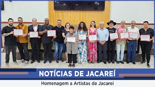 NJ  Artistas de Jacareí são homenageados em Ato Solene [upl. by Gert]