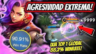 ¡NADIE EN EL MUNDO JUEGA ASI CON IXIA IXIA TOP 1 GLOBAL 882 WINRATE  MOBILE LEGENDS [upl. by Timothee]