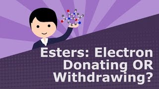 Esters Electron Donating OR Withdrawing Lightboard [upl. by Cloutman]