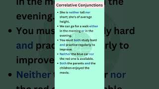 Correlative Conjunctions in English Grammar  English Sentences shorts [upl. by Briano]