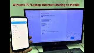 How to Use PC Internet in Mobile Using Hotspot Wireless2020 [upl. by Yreva138]