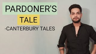 Canterbury Tales Pardoners Tale english Literature Geoffrey Chaucer Kapil gangwani hindi Summary [upl. by Batchelor722]