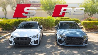 Audi S3 vs RS3 Differences  Insane Launch Control [upl. by Stoffel]