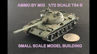 Model Build Takom T54 B Russian Tank  172 Scale  4k [upl. by Ahsenik]