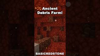 Minecraft Ancient Debris Farm 121 shorts [upl. by Girovard]