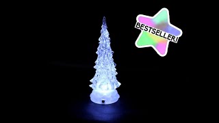 Large White LED Water Spinner Tree Item  kda162 [upl. by Anire]