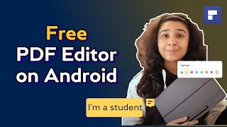 Free PDF Editor for Android  Study Productivity Tool [upl. by Swayder]
