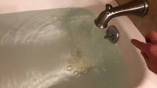 Bathtub Overflow Drain Leak [upl. by Doggett]