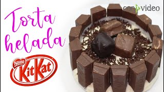 Torta helada con Kit Kat y base de galleta Montaje completo [upl. by Anama376]