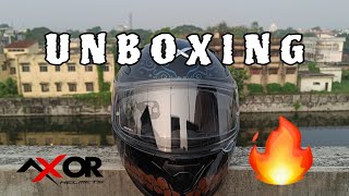 Safety meets style Here is my new motorcycle helmets unboxing axorhelmets rider [upl. by Higinbotham93]