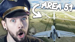 I Flew to AREA 51 in Flight Simulator [upl. by Roer]