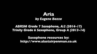 Aria by Eugene Bozza for alto saxophone and piano [upl. by Ahsiekel313]