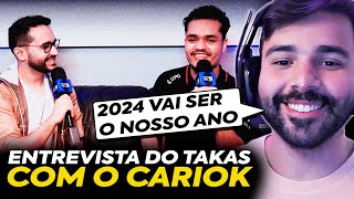 🚨 TAKESHI ENTREVISTOU O NOSSO CARIOK ANTES DO JOGO CONTRA A PSG ELE TÁ CONFIANTE MINERVA REAGE [upl. by Ivo324]