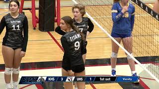 Kelso vs Union varsity volleyball  October 19 2021 [upl. by Nabalas737]