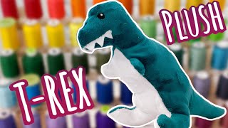 TRex Plush Tutorial  FREE PATTERN [upl. by Ennairda]