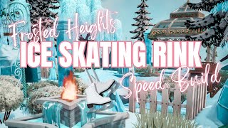 Frosted Heights Ice Skating Rink Disney Dreamlight Valley Speed Build [upl. by Nomrej]