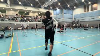 18 Oct 2024  AJEdbert vs IanMike  D’EaglesTournament Finals MDE Badminton DohaQatar 2024 [upl. by Aner]