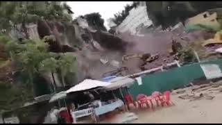 Construction collapse in South Romantic Zone Puerto Vallarta [upl. by Yee]