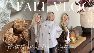 FALL VLOG  Herbst Fashion Haul Deko amp Rezepte  theglazedblonde [upl. by Alegnaoj]