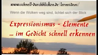 Expressionistische Motive im Gedicht erkennen [upl. by Sgninnej]