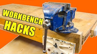 5 DIY Workbench Hacks  Woodworking Tips and Tricks [upl. by Della]