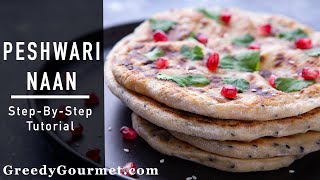 Peshwari Naan  Learn how to make this British Indian recipe at home [upl. by Eronel827]