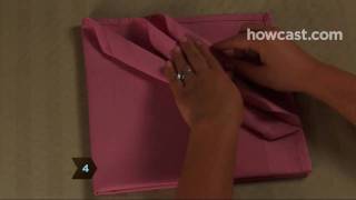 How to Fold Napkins into Silverware Pouches [upl. by Aleinad]