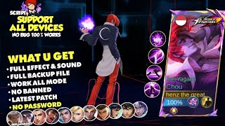 Script Skin Chou KOF  Iori Yagami No Password Terbaru Full Effect amp Voice  New Update [upl. by Aiciles]