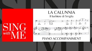 La calunnia  Accompaniment  C major  Il Barbiere di Siviglia  Rossini [upl. by Dermot185]