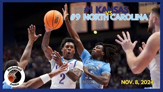 1 Kansas vs 9 North Carolina  Mens College Basketball [upl. by Pietrek60]