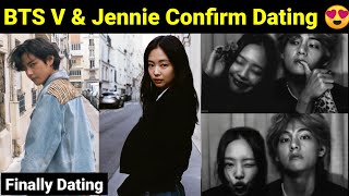 BTS V amp Jennie Confirm Dating 😍  Taennie Dating 100 Real [upl. by Emelita756]