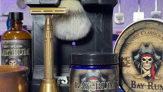 My Head SOTD with HCampC Bay Rum  Karve Overlander and Filoso blades [upl. by Aihseym]