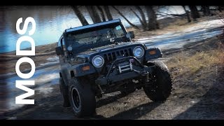 Jeep Wrangler MODS Video Bumpers Suspension Tires amp More [upl. by Raila499]