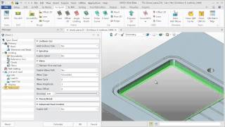 ZW3D Wave pattern tool path in Z Level Operation [upl. by Constancy]