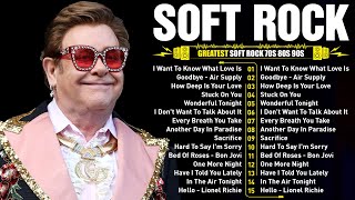 Best Soft Rock Songs Ever  70s 80s 90s Classic Soft Rock  Hard To Say Im Sorry  Elton John [upl. by Relyhs]