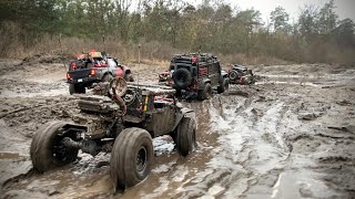 RC Cars in Hard Mud 2022  Traxxas TRX4 Wrangler Defender and Sport [upl. by Dirfliw]