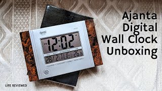 Ajanta Digital Wall Clock Unboxing amp Review  Best Digital Clock in India [upl. by Adiene]