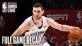 TRAIL BLAZERS vs PISTONS  Svi Mykhailiuk Leads Detroit  MGM Resorts NBA Summer League [upl. by Annoyt]