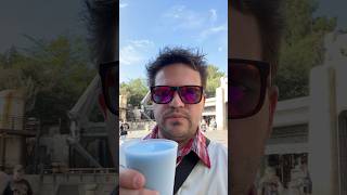 Trying the Star Wars Galaxy’s Edge Blue Milk Is it Good shorts starwars disneyland [upl. by Ltihcox]