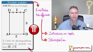 Produit scalaire avec une décomposition ♦ Méthode très efficace ♦ Première spécialité maths [upl. by Ward]